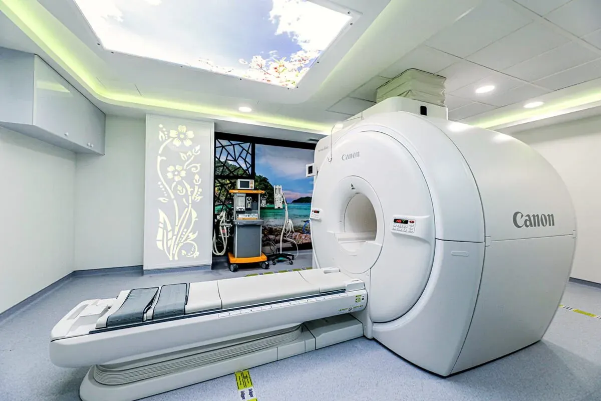 CT imaging room at Dubai London Hospital